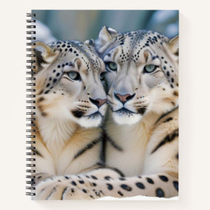 Snow Leopard Animal Natuur Wildlife Affectie Liefd Notitieboek
