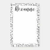 Snow Leopard Animal Print AANGEPAST IT-Notitieblok Post-it® Notes (Voorkant)