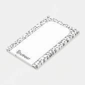 Snow Leopard Animal Print CUSTOMIE IT Post-it® Notes (Schuin)