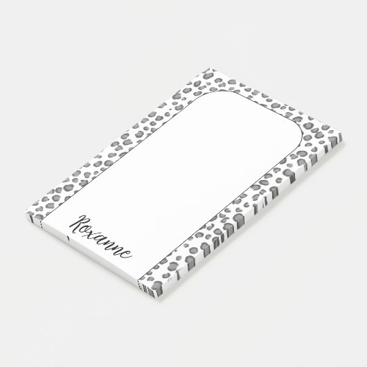 Snow Leopard Animal Print CUSTOMIE IT Post-it® Notes (Schuin)