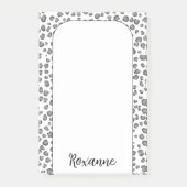 Snow Leopard Animal Print CUSTOMIE IT Post-it® Notes (Voorkant)