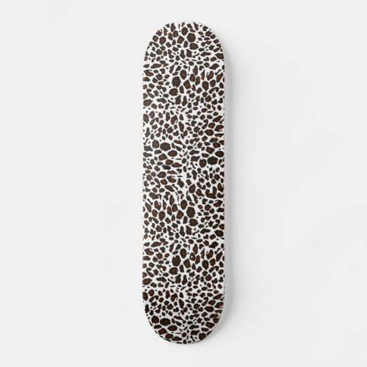 Snow Leopard Animal Print Skateboard (Voorkant)