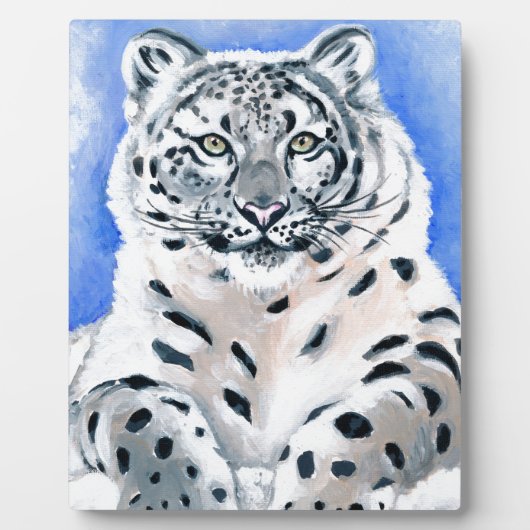 Snow Leopard Art Fotoplaat (Voorkant)