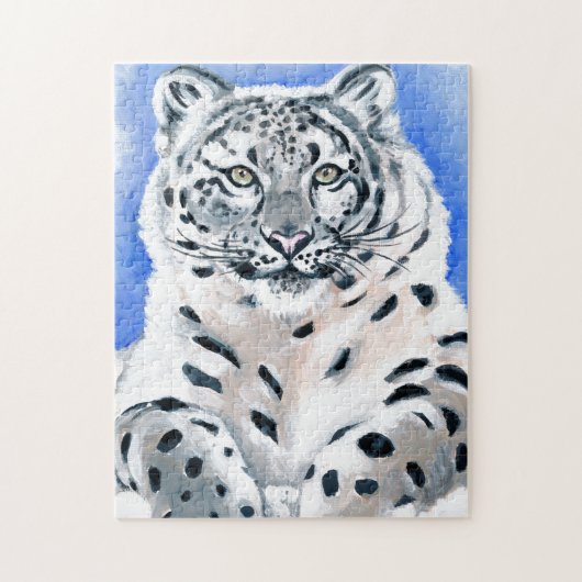 Snow Leopard Art Legpuzzel (Verticaal)