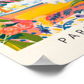 Snow Leopard Art Print, Matisse Poster, Roze Muur Poster (Hoek)