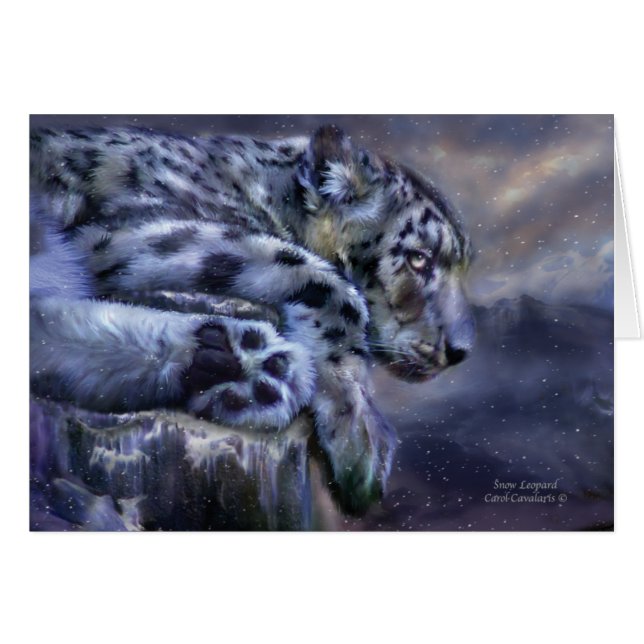 Snow Leopard ArtCard (Voorkant Horizontaal)