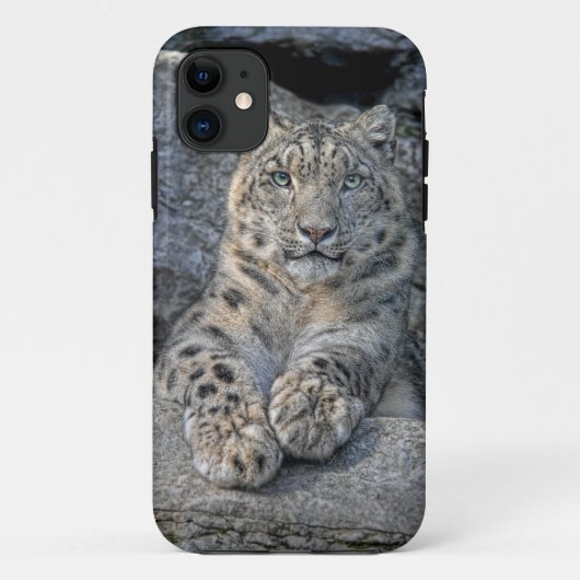 Snow Leopard Beauty (beide poten vooraan) Case-Mate iPhone Case (Achterkant)