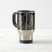 Snow Leopard Beauty Travel Mug Reisbeker (Voorkant links)