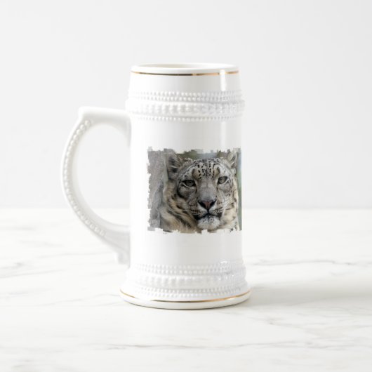 Snow Leopard Beer Stein Bierpul (Links)