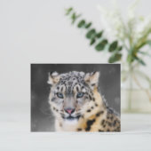 Snow Leopard Briefkaart (Staand voorkant)