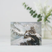 Snow Leopard Briefkaart (Staand voorkant)