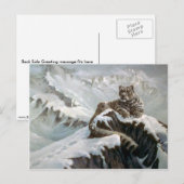 Snow Leopard Briefkaart (Voorkant / Achterkant)