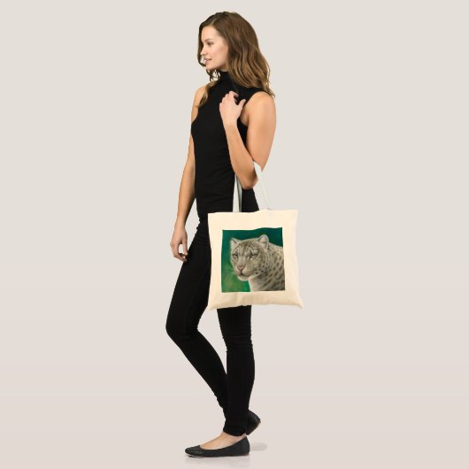 Snow Leopard-Canvas tas (Voorkant (model))