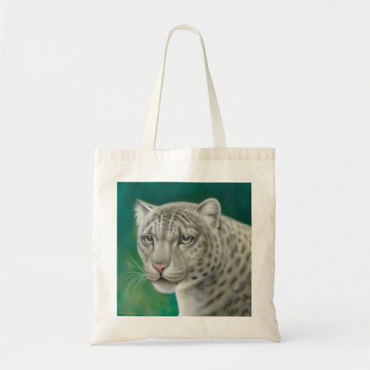 Snow Leopard-Canvas tas (Voorkant)