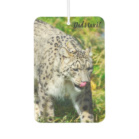 Snow Leopard Car-luchtverfrisser Luchtverfrisser (Voorkant)