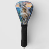 Snow Leopard Castle Sunrise Golfheadcover (Voorkant)