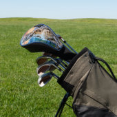 Snow Leopard Castle Sunrise Golfheadcover (Insitu)