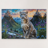 Snow Leopard Castles Sunrise Legpuzzel (Horizontaal)