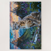 Snow Leopard Castles Sunrise Legpuzzel (Verticaal)