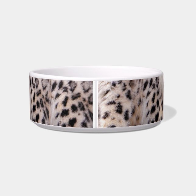 Snow Leopard Cat Food Bowl of Voerbakje (Achterkant)
