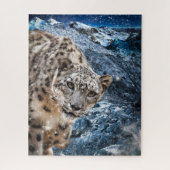 SNOW LEOPARD CLOUD WALKER JIGSAW PUZZLE LEGPUZZEL (Verticaal)