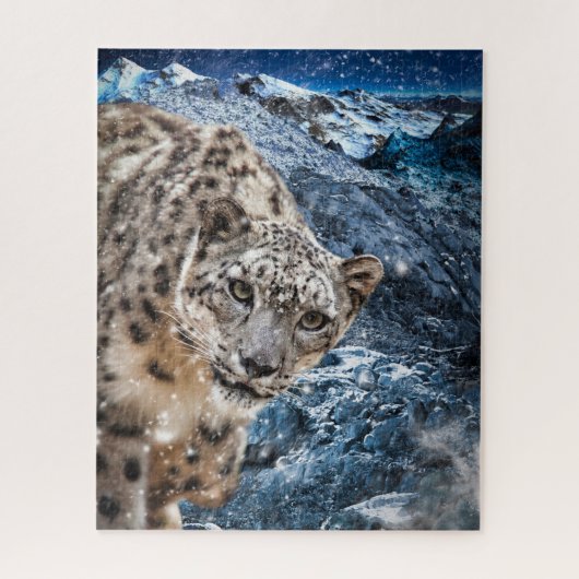 SNOW LEOPARD CLOUD WALKER JIGSAW PUZZLE LEGPUZZEL (Verticaal)
