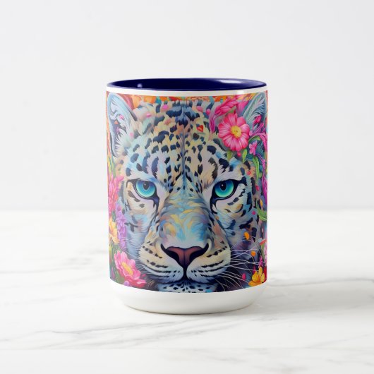 Snow Leopard Coffee Mok (Center)