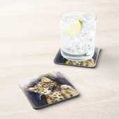 Snow Leopard Cork Onderzetter (Rechterzijde)