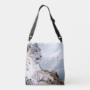 Snow Leopard Crossbody Tas