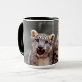 Snow Leopard Cubs Mok (Voorkant links)