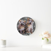 Snow Leopard Cubs Ronde Klok (Huis)