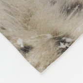 Snow Leopard Cuddle Fleece Deken (Hoek)