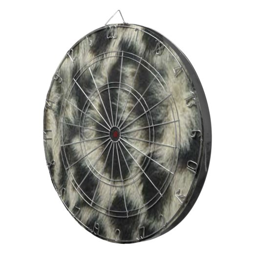 Snow Leopard Dart Board Dartbord (Voorkant Rechts)