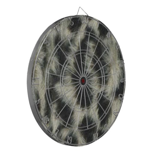 Snow Leopard Dart Board Dartbord (Voorkant Links)