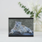 Snow Leopard Dreams Briefkaart (Staand voorkant)