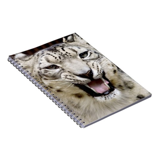 Snow Leopard Face Notitieboek (Rechterzijde)