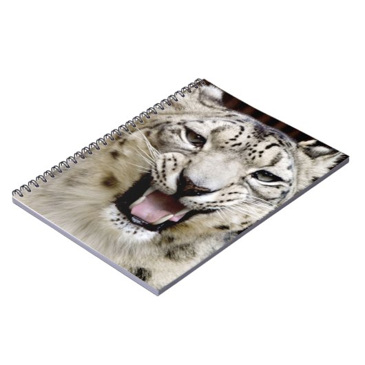 Snow Leopard Face Notitieboek (Linkerzijde)