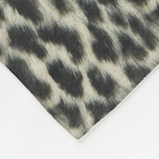 Snow Leopard Fleece Deken (Hoek)