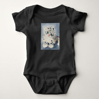 Snow Leopard for a baby Romper