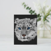 Snow Leopard Fractal Kaart (Staand voorkant)
