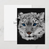 Snow Leopard Fractal Kaart (Voorkant / Achterkant)