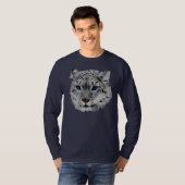 Snow Leopard Fractal T-shirt (Voorkant volledig)
