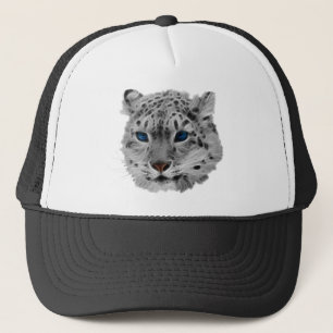 Snow Leopard Fractal Trucker Pet