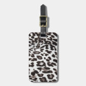Snow Leopard Fur Bagagelabel (Voorkant verticaal)