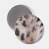 Snow Leopard Fur Magneet (Voorkant / Achterkant)