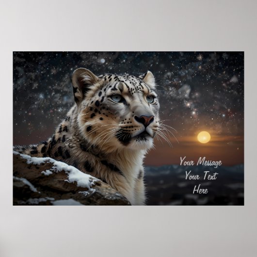 Snow Leopard Guardian Poster (Voorkant)