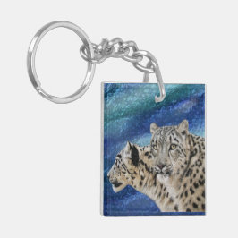 Snow Leopard Habitat Sleutelhanger