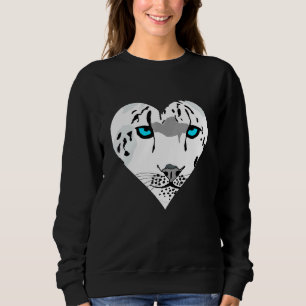 Snow Leopard Heart Snow Leopard Big Cat Love Wilde Trui