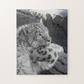 Snow Leopard Icy Stare Legpuzzel (Verticaal)