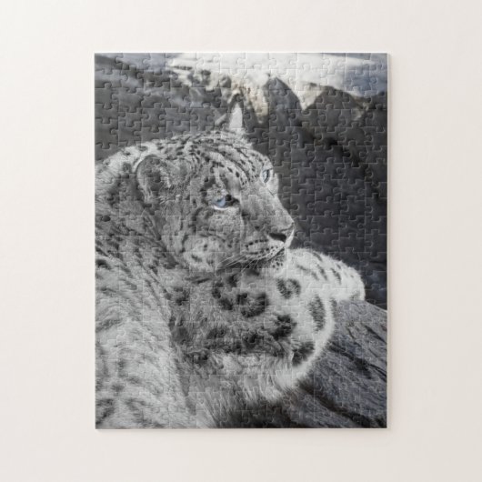 Snow Leopard Icy Stare Legpuzzel (Verticaal)